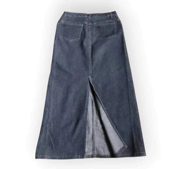 Point Zero Dark Denim Maxi Skirt - Picture 10 of 11